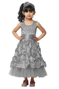 Asmaani Kids Party Wear Stylish Dresses, Perfect for Parties, Functions & Vacations - Grey | Grocsy