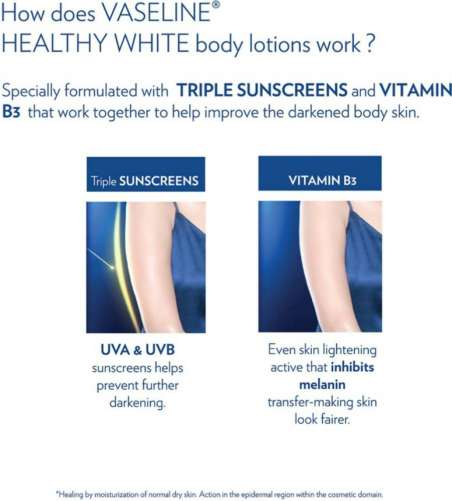 Vaseline Healthy White SPF 24 UVA and UVB protection PA++ | Grocsy