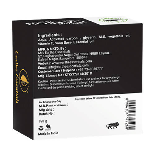 Earthe Essentials Premium Activated Carbon Soap | Grocsy