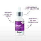 The Derma Co 2% Alpha Arbutin Face Serum For Dark Spots & Uneven Skin Tone | Grocsy