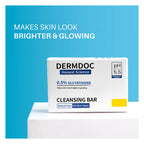 Dermdoc 0.5% Glutathione Cleansing Bar for Brighter & Glowing, All skin Types | Grocsy