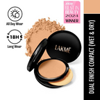 Lakme Xtraordin-Airy Compact, 2 In 1 Compact + Foundation, Lightweight, SPF17 - 05 Beige Honey | Grocsy