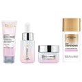 L'Oreal Paris Glycolic Acid Glowing And Protecting CSMS (Cleanser, Serum, Moisturizer, Sunscreen) Regime Kit | Grocsy