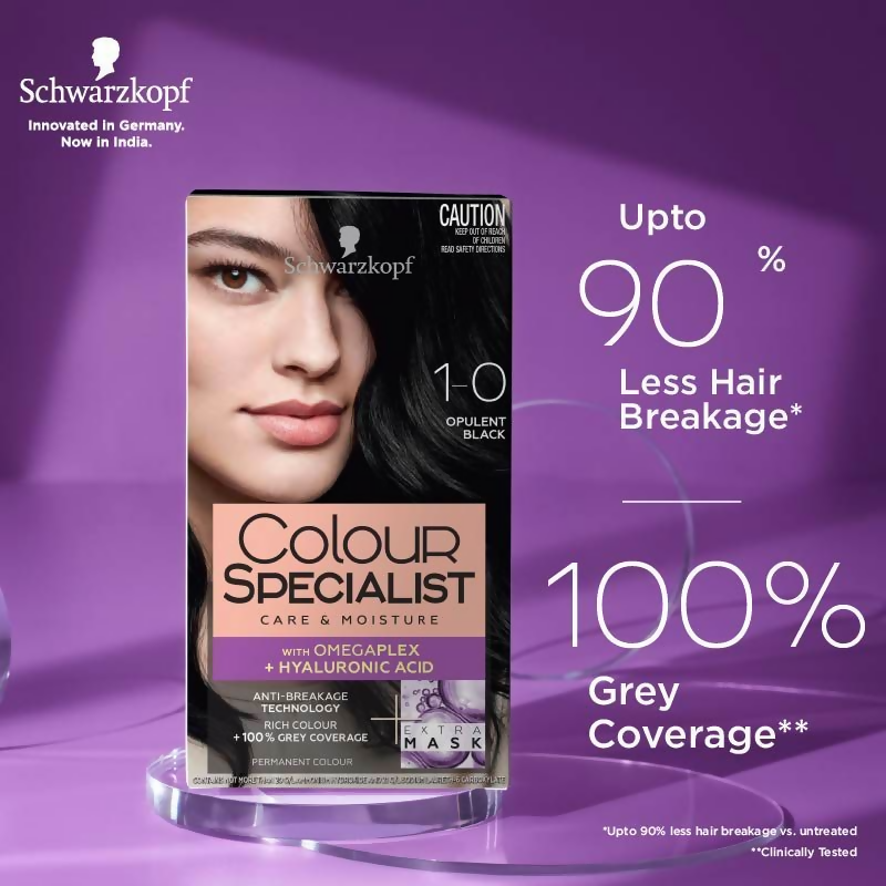 Schwarzkopf Colour Specialist Permanent Hair Colour - 1.0 Opulent Black | Grocsy