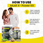 Divya Shree Musli X-Power Capsule, Powder Combo | Grocsy