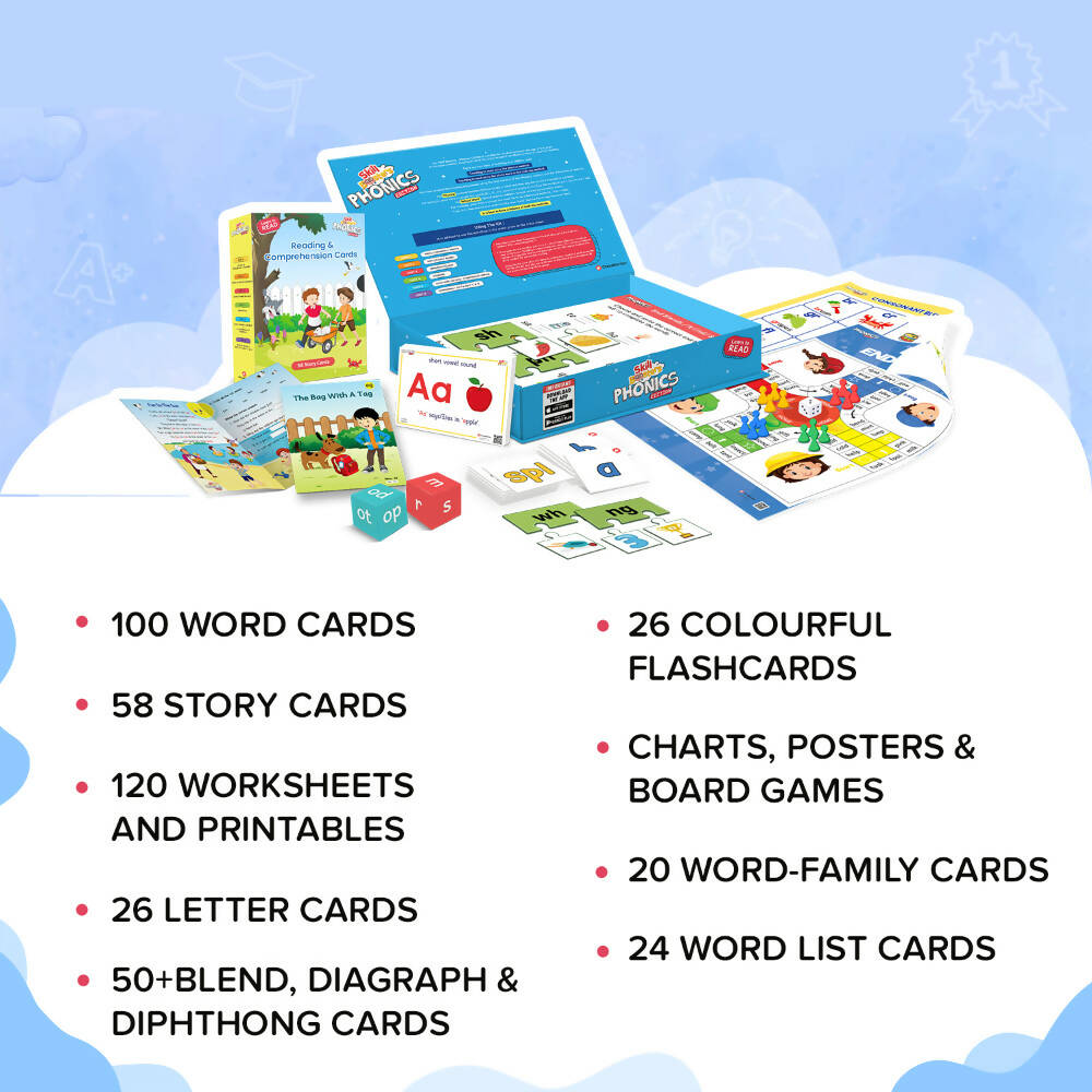 ClassMonitor Phonics Learning Kit with Free Mobile App with Home-Learning Educational kit for Kids of Age 3 Years | Grocsy