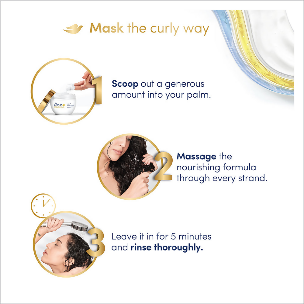 Dove Beautiful Curls Deep Moisture Hair Mask | Grocsy