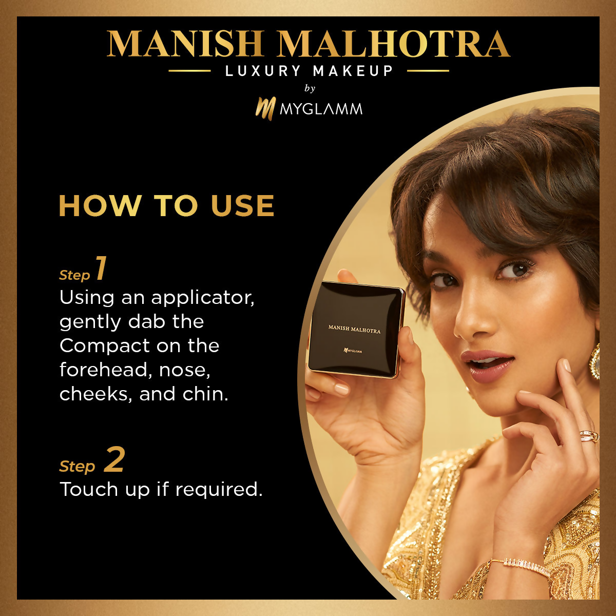 MyGlamm Manish Malhotra Beauty Skin Awakening Compact - Warm Caramel | Grocsy