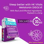 HK Vitals Disolve Melatonin Strips - Mint Lemon Flavour | Grocsy