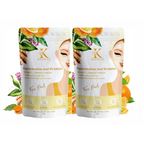 Kimayra Organic Turmeric + Orange Face Pack Powder For Brightening Skin, Help In Pigmentation, Wrinkles, Fine Lines & Scars | Grocsy