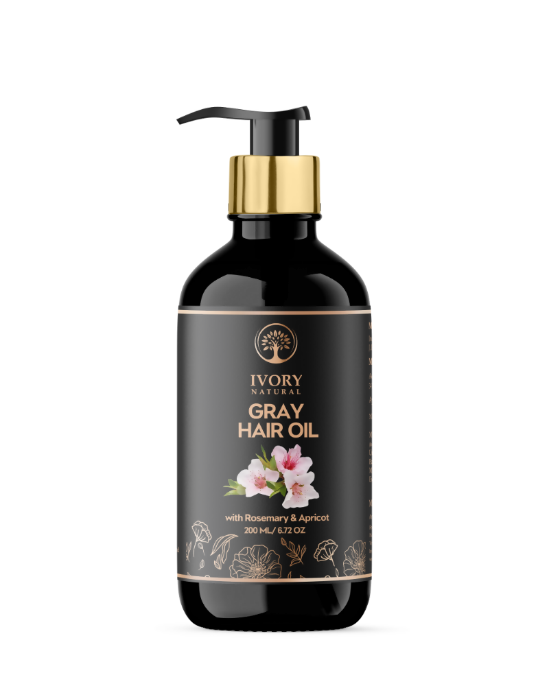 Ivory Natural Gray Oil Restore Natural Black Hair And Shine | Grocsy