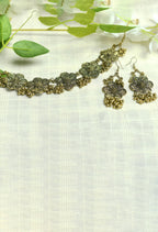 Mominos Fashion Johar Kamal Golden-Plated Brass Finish Floral Desgin Choker For Women | Grocsy