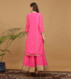Joban Fashion Pink Georgette Lehenga Set | Grocsy