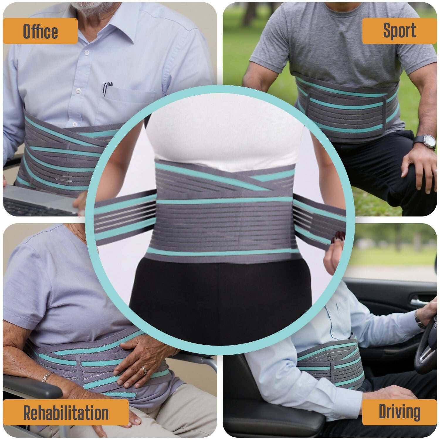 Orth-rem Back Support Brace For Men & Women Lower Back Pain Relief Belt | Grocsy