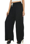 Mominos Fashion Moeza Reyon Cotton Black Chikan Work Palazzo | Grocsy