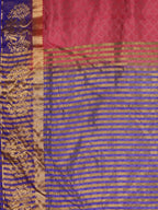 Kalamandir Floral Weaving Pink Pashmina Saree | Grocsy