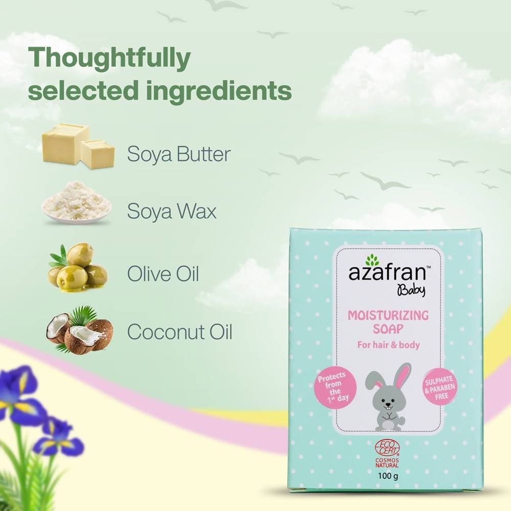 Azafran Baby Moisturizing Soap | Grocsy