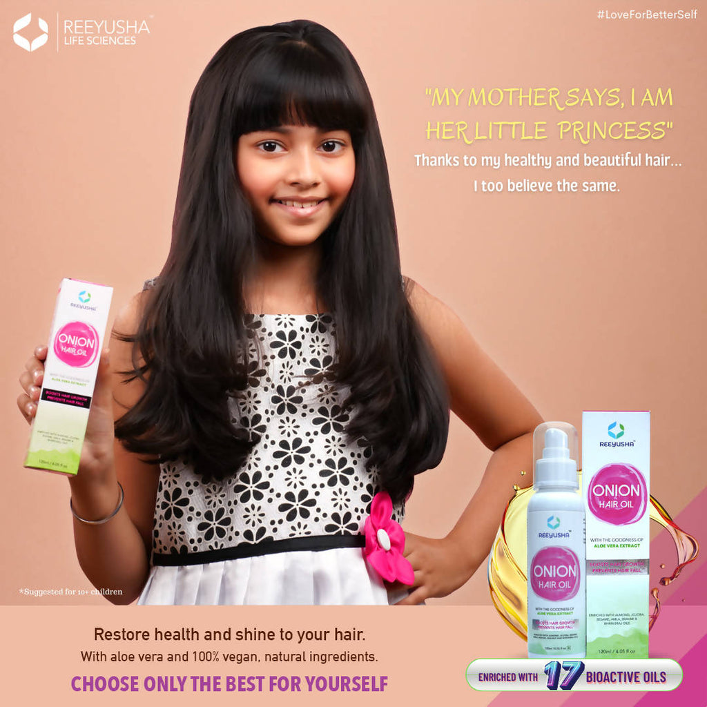 Reeyusha Onion Hair Oil with Aloe Vera Extract | Grocsy