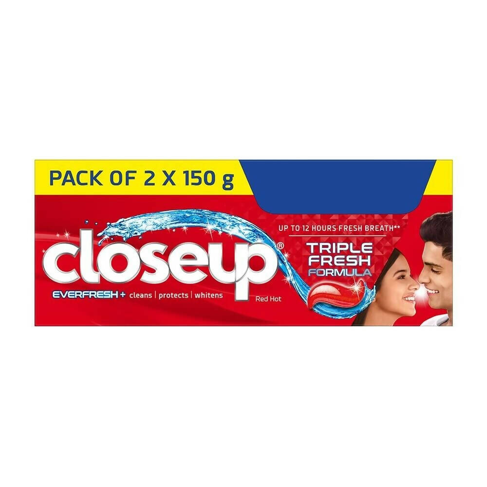 Closeup Everfresh+ Triple Fresh Formula Red Hot Gel Toothpaste (Set of 2) | Grocsy