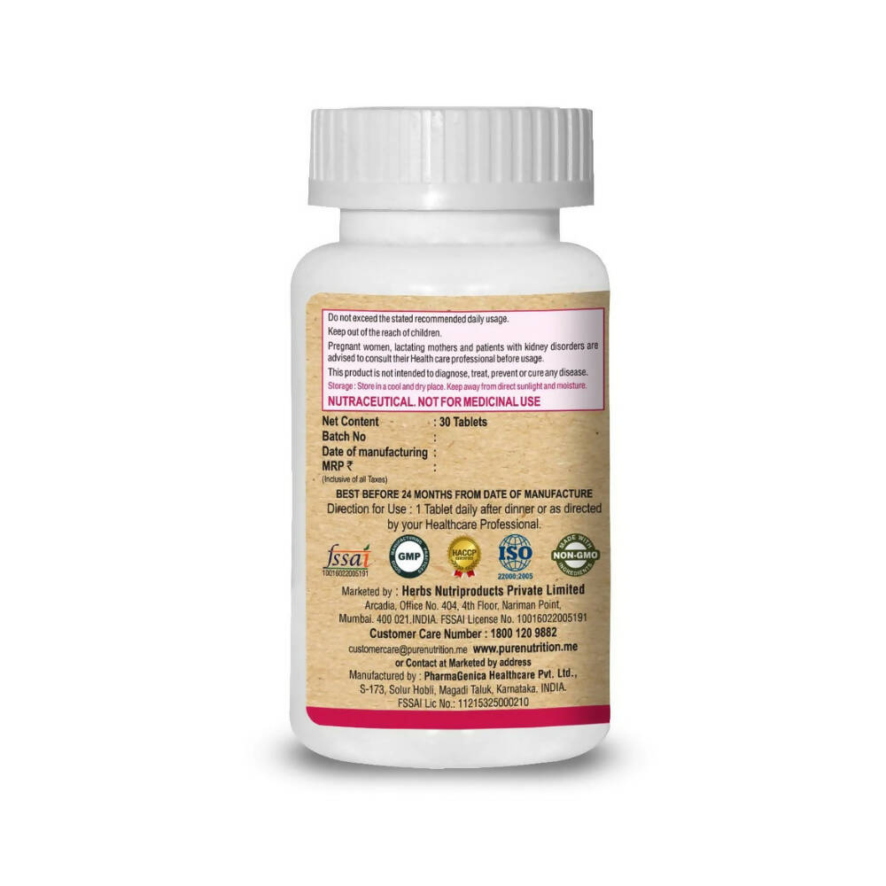 Pure Nutrition Ashwaginseng Veg Tablets | Grocsy
