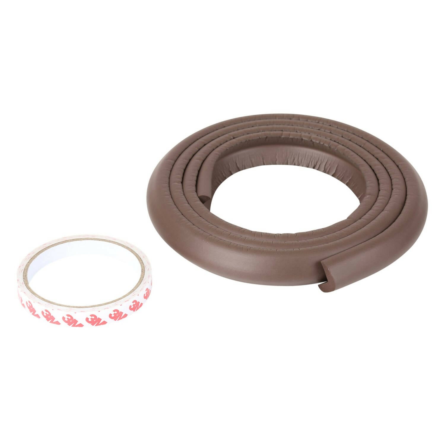 Safe-O-Kid Unique High Density L-Shaped 2 Mtr Long Edge Guard Strips- Brown | Grocsy