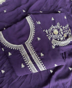 KC Bollywood Style Purple Georgette Suit For Women | Grocsy