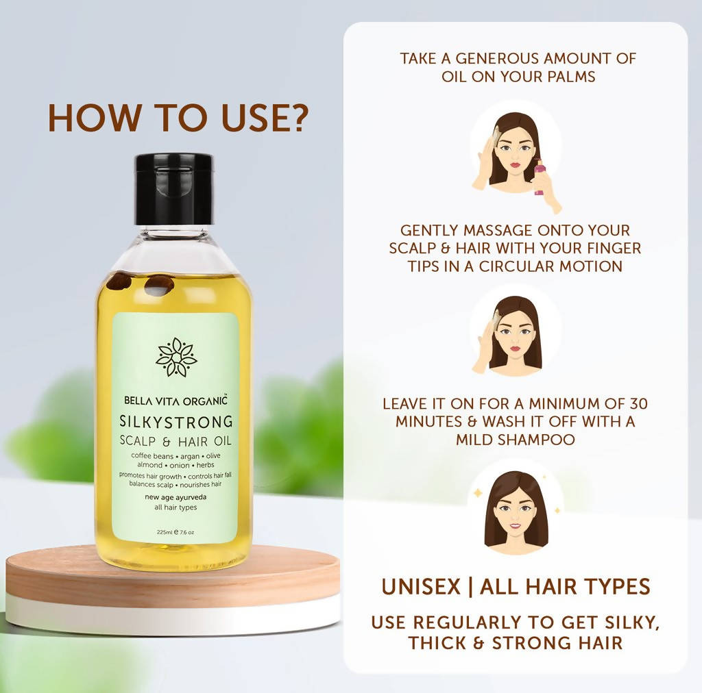 Bella Vita Organic Silky Strong Scalp & Hair Oil | Grocsy