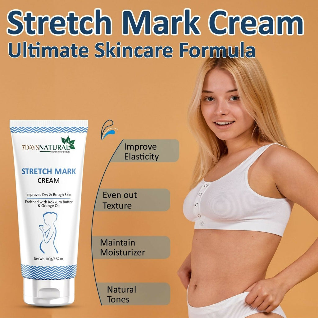 7 Days Natural Stretch Marks Scar Removal Cream Oil | Grocsy