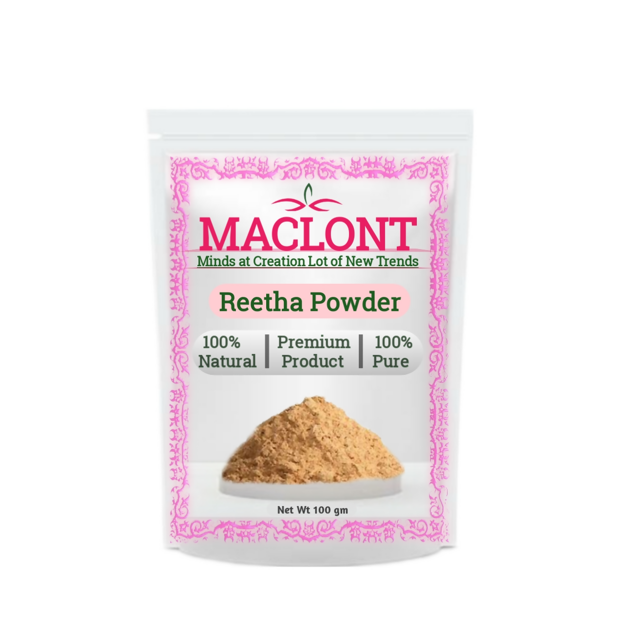 Maclont Reetha (Soapnut) Powder | Grocsy