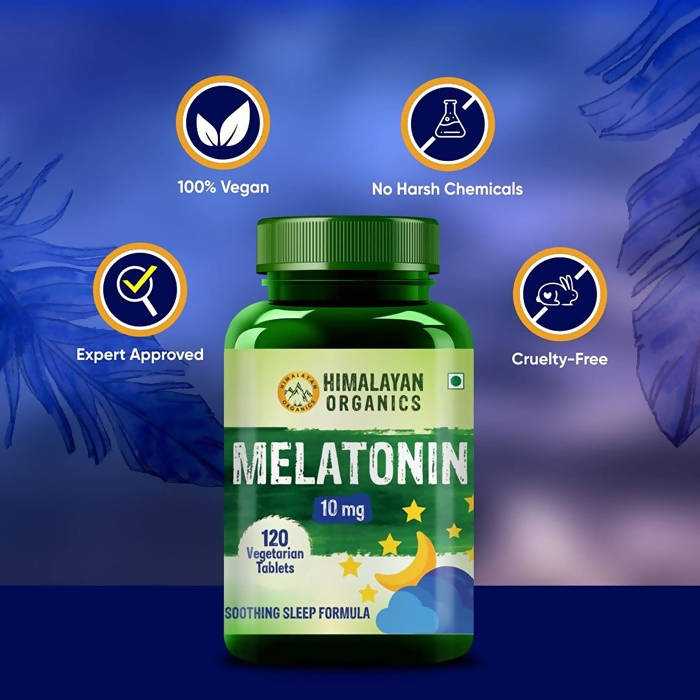 Himalayan Organics Melatonin 10 mg Vegetarian Tablets | Grocsy