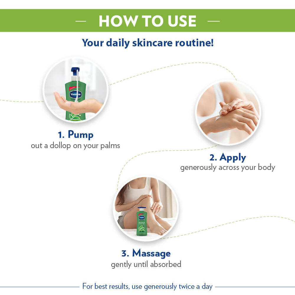 Vaseline Revitalizing Green Tea Body Lotion | Grocsy
