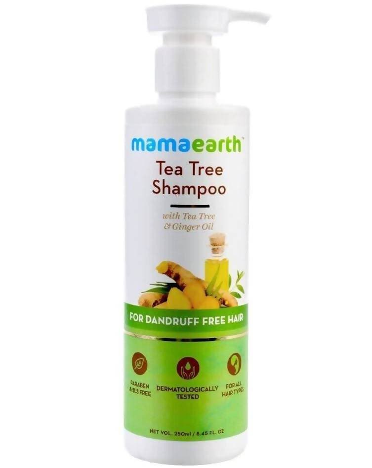 Mamaearth Tea Tree Anti Dandruff Shampoo + Hair Oil For Dandruff Free Hair Combo | Grocsy