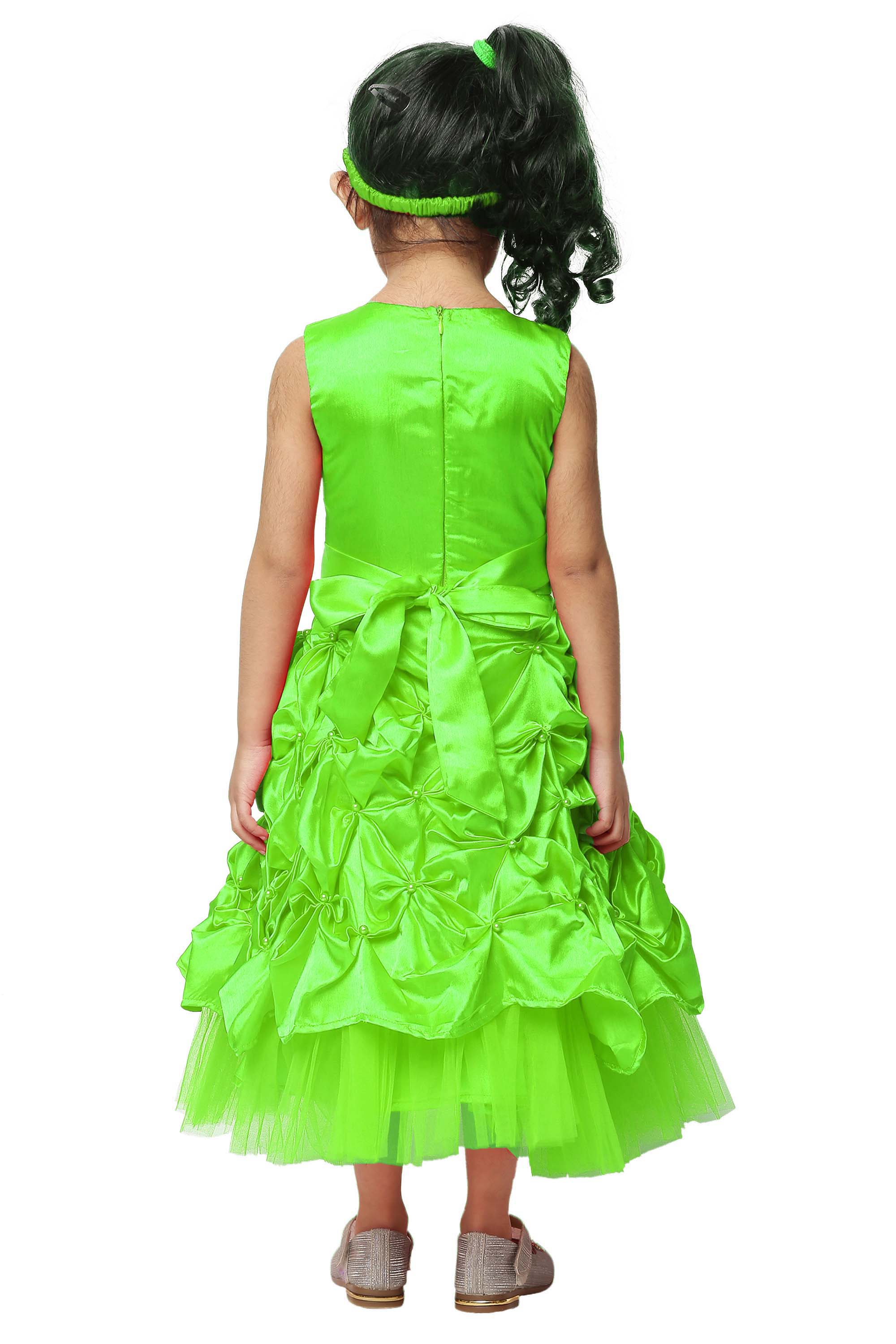 Asmaani Kids Party Wear Stylish Dresses, Perfect for Parties, Functions & Vacations - Mint Green | Grocsy