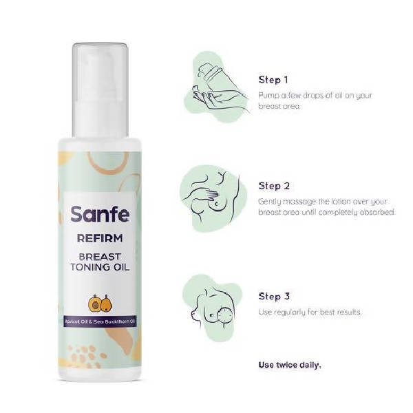 Sanfe Intimate Stretch Mark Oil And Refirm Breast Toning Oil | Grocsy