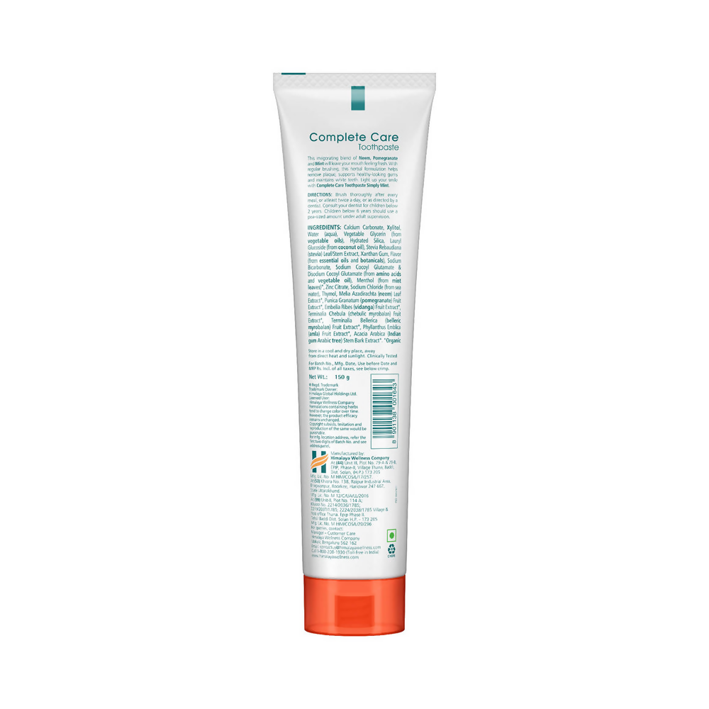 Himalaya Botanique Complete Care Toothpaste (Simply Mint) | Grocsy