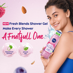 Nivea Fresh Blends Raspberry Body Wash | Grocsy