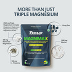 Fast&Up Magnimax - Triple Magnesium Bisglycinate, Citrate, Aspartate - Lime & Lemon Flavour | Grocsy
