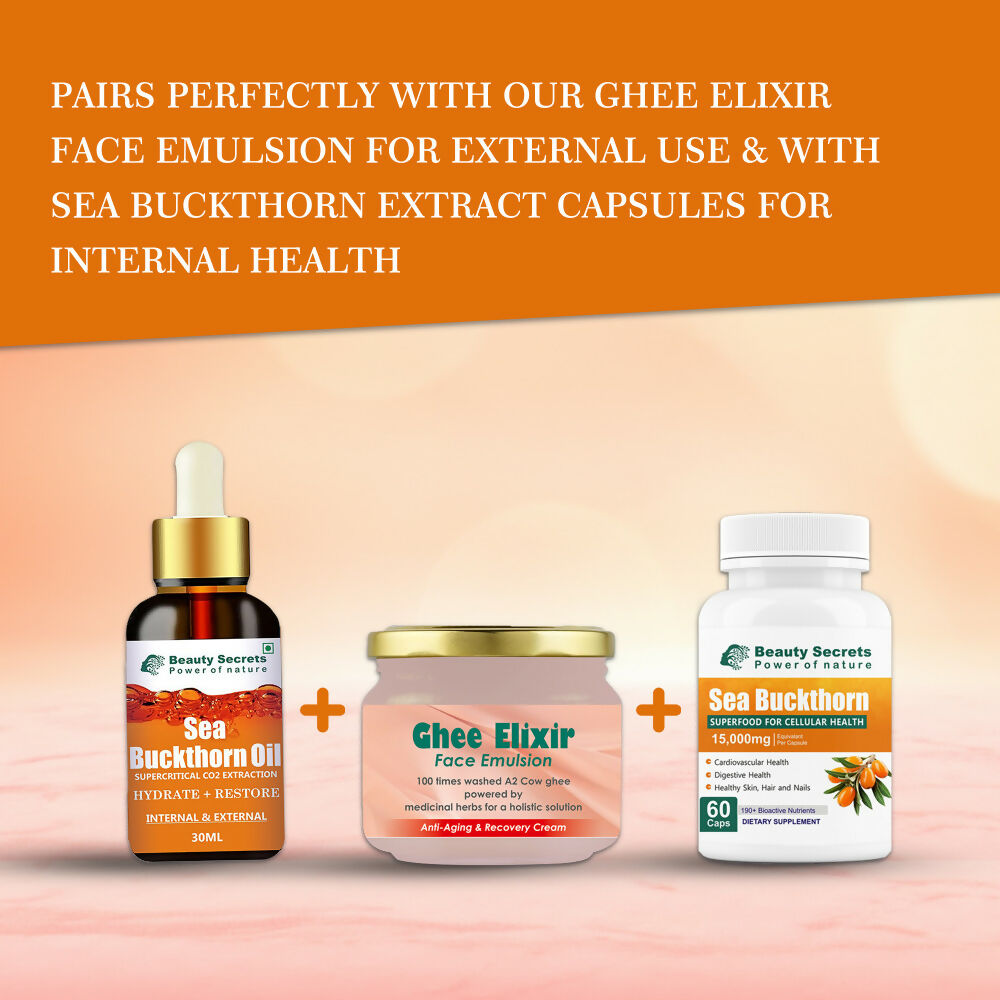 Beauty Secrets Organic Sea Buckthorn Berry Oil | Grocsy