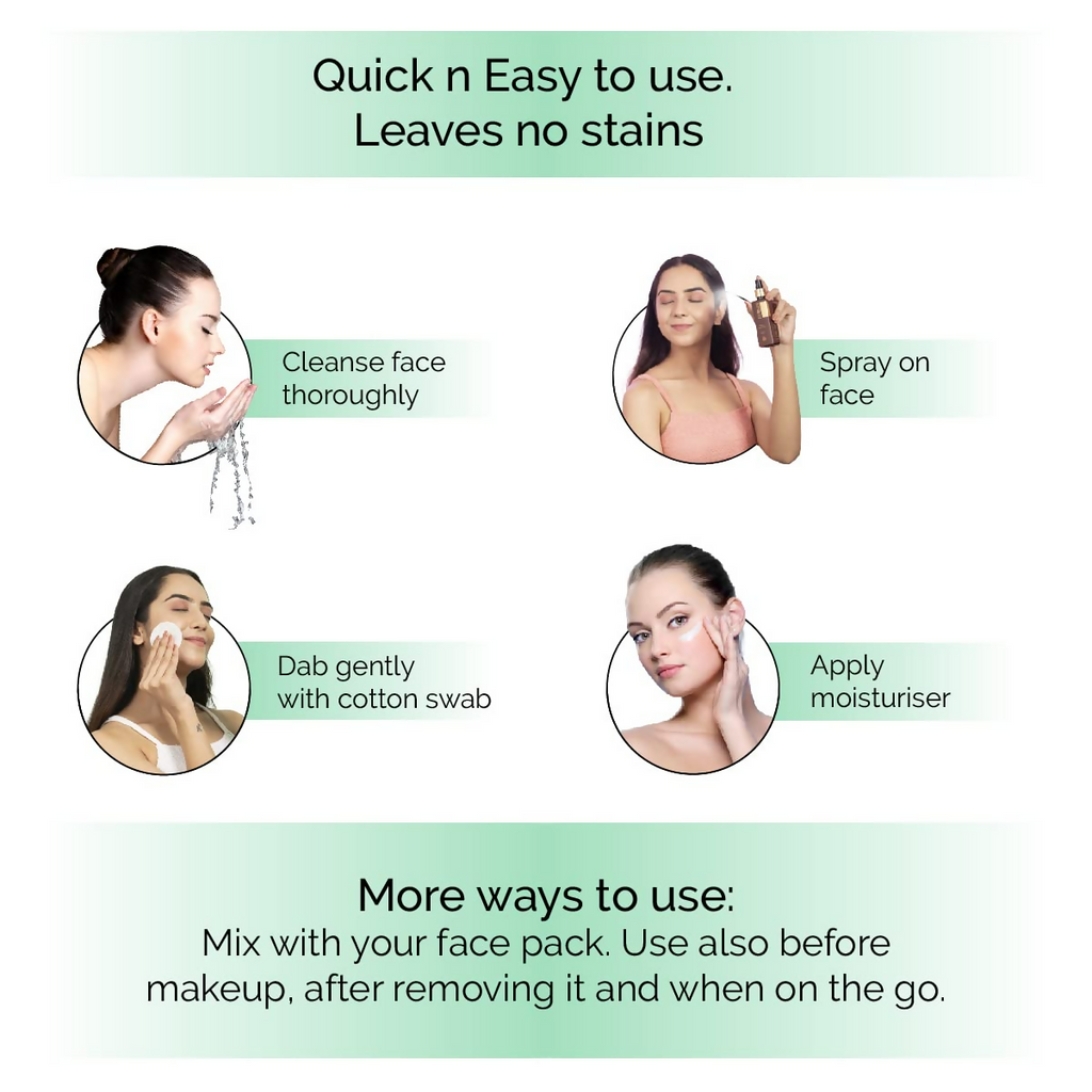 Pyoura Tulsi Anti Wrinkle Glowing Skin Face Toner Mist | Grocsy