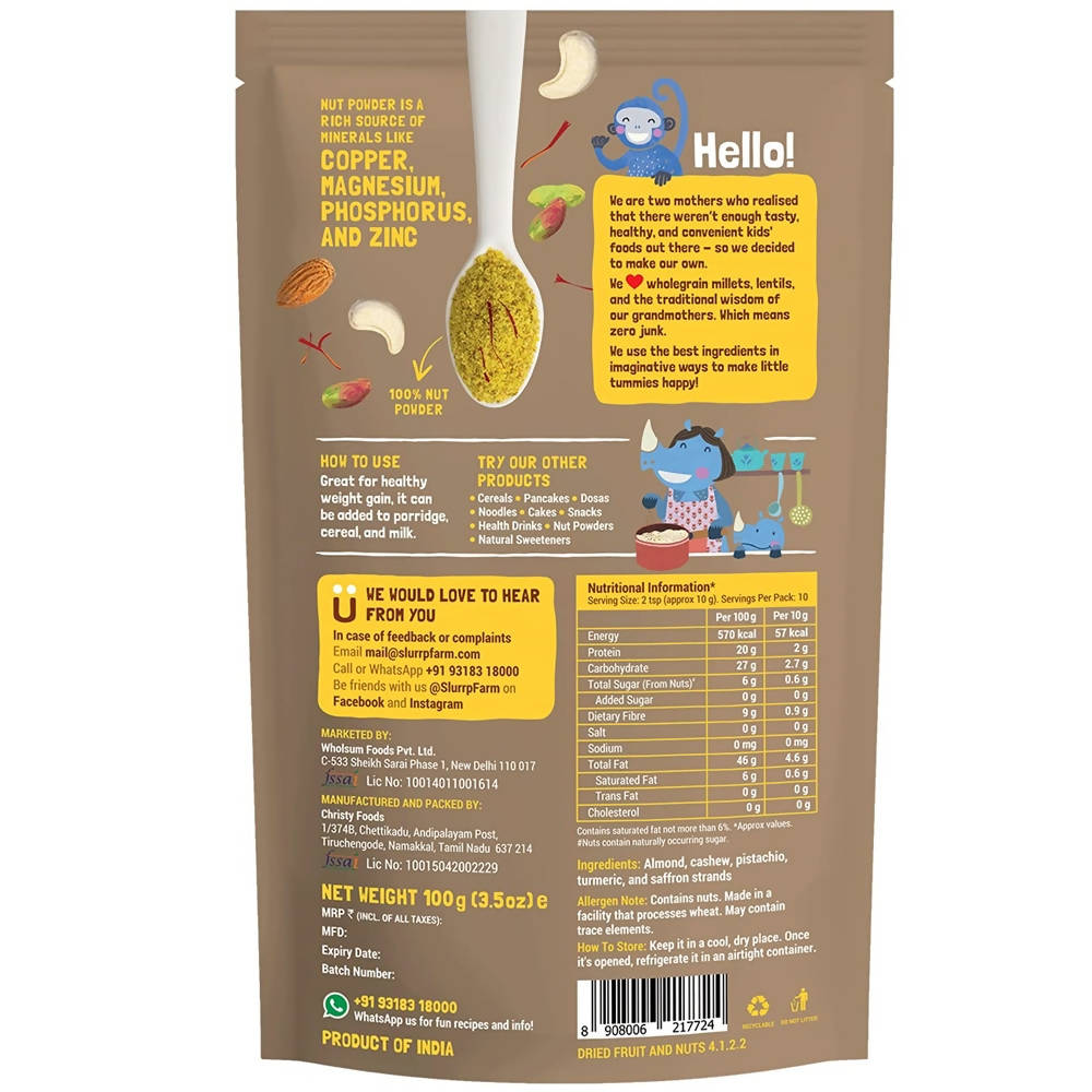Slurrp Farm Nut Powder For Kids | Grocsy