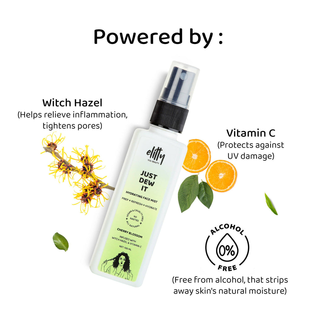 Elitty Just dew it - Hydrating Face Mist - Cherry Blossom | Grocsy