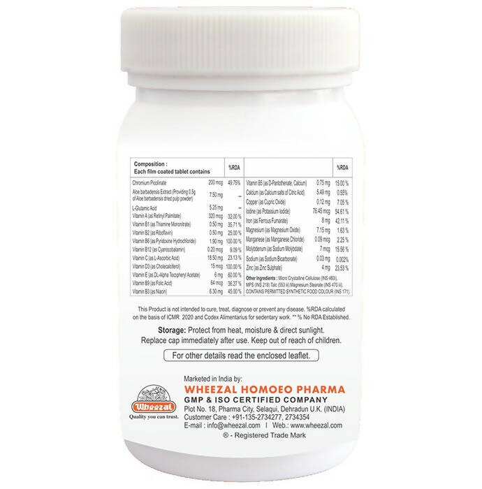 Wheezal Vitamin D+ Tablets | Grocsy