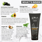Globus Naturals Anti Pollution & Anti Acne Detox Charcoal Peel Off Mask For Men | Grocsy