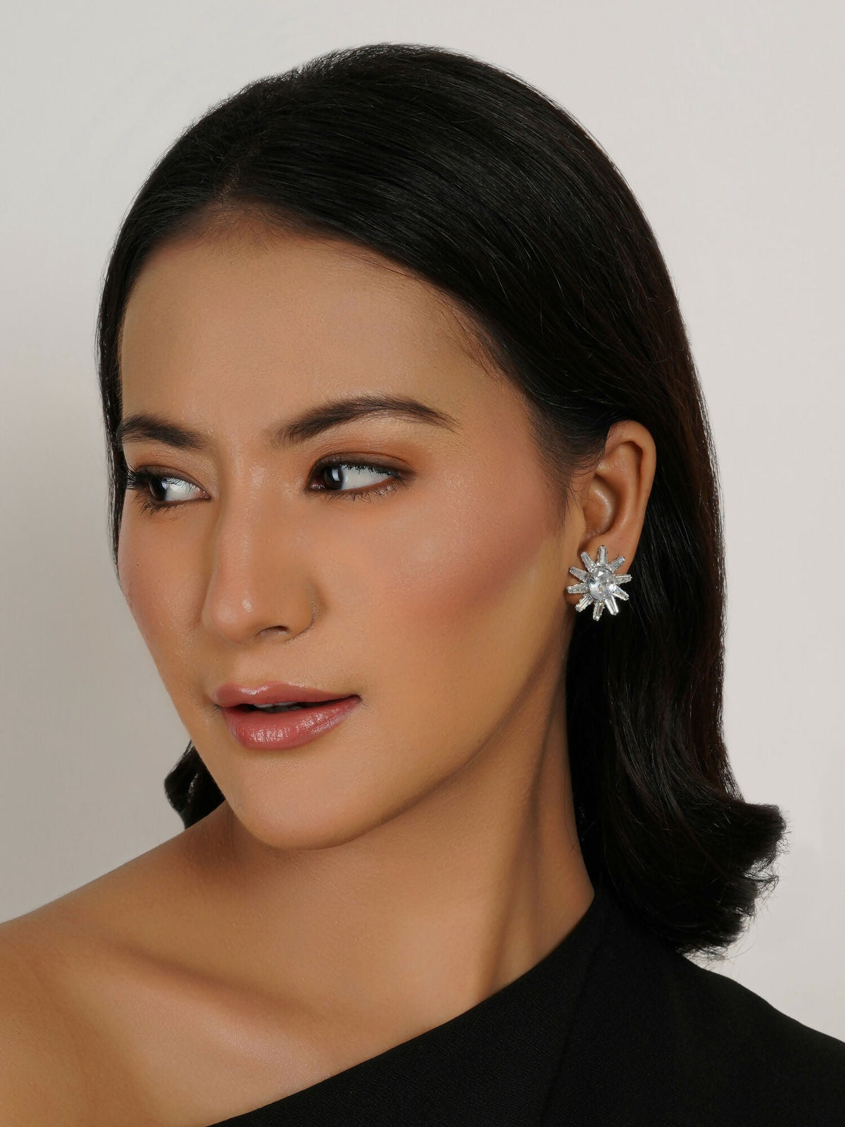 stone stud (white) - Ruby Raang | Grocsy