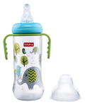 Babyhug Polypropylene Anti-Colic Sterilizable Feeding Bottle With Handle Blue Green | Grocsy