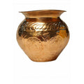Pooja-8 Faces Globular Lakshmi Kalash (Medium size) / Ashtalakshmi Kalasam (Medium Size) | Grocsy