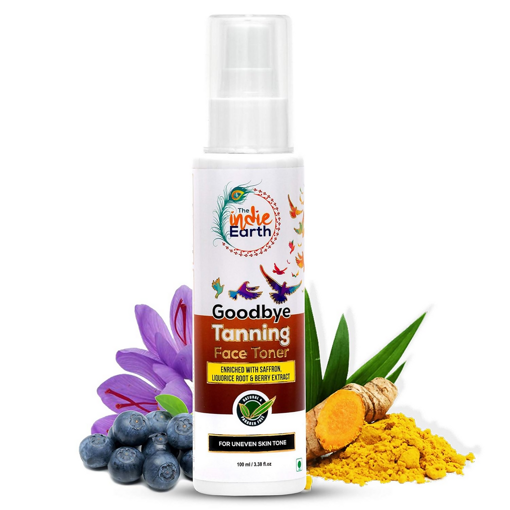 The Indie Earth Goodbye Tanning (Skin Brightening) Face Toner | Grocsy