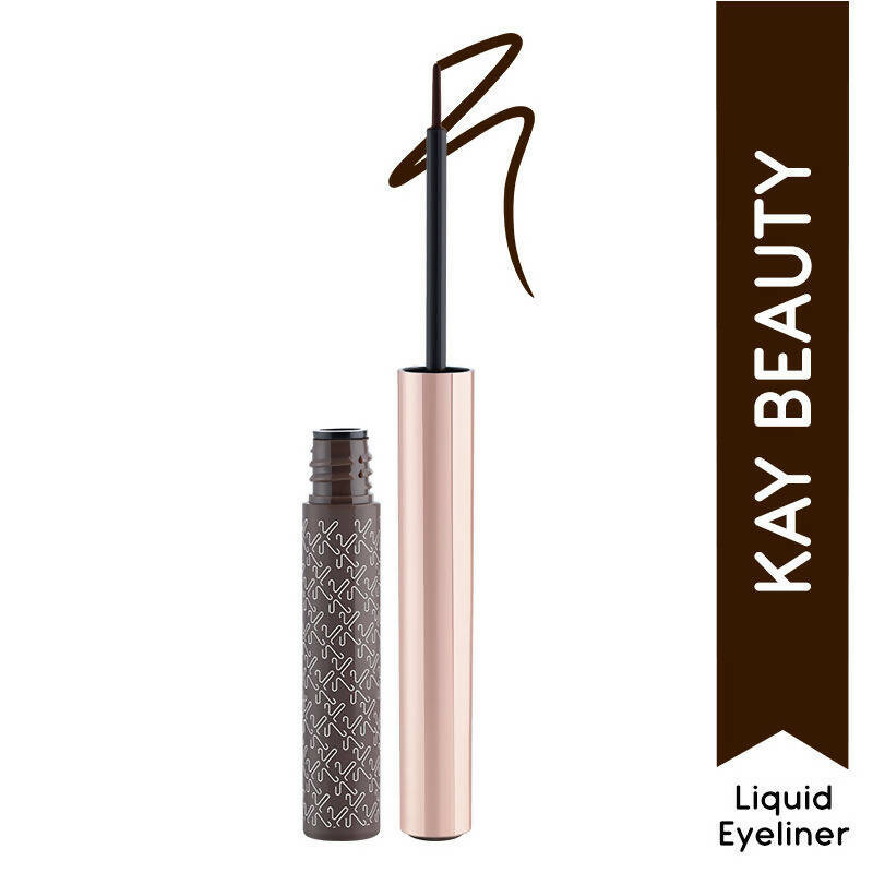 Kay Beauty By Katrina Kaif Quick Dry Liquid Eyeliner - Grunge Raisin | Grocsy
