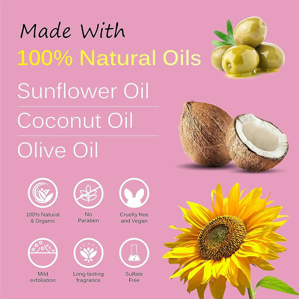 Vedic Naturals Organic Body Oil Cleanser Shower Oil (Body Wash) | Grocsy