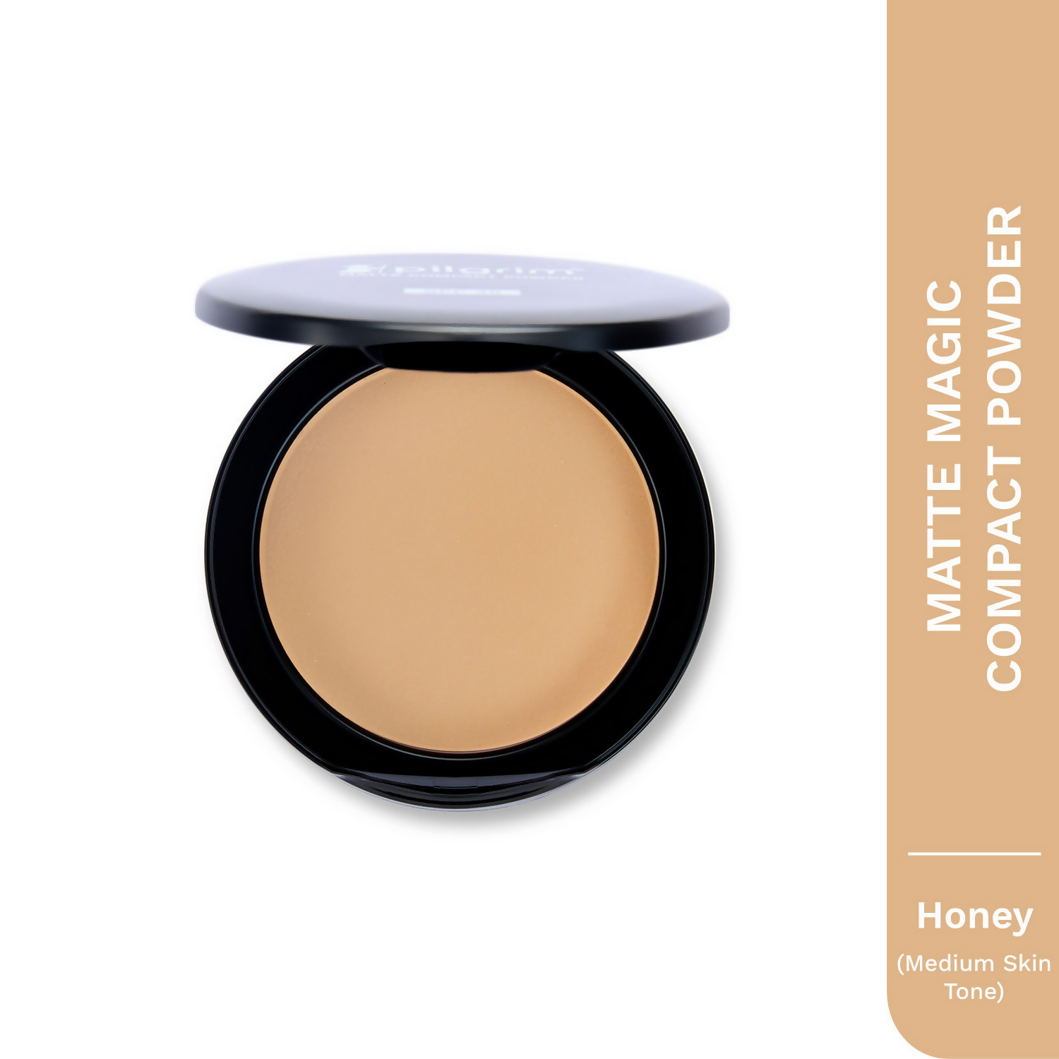Pilgrim Matte Finish Compact Powder With SPF 25 - Honey-15 | Grocsy